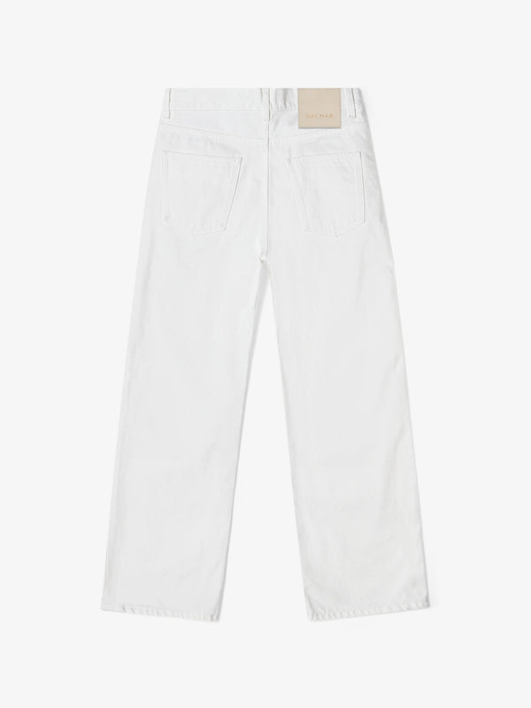 BAGGY FIT DENIM: WHITE