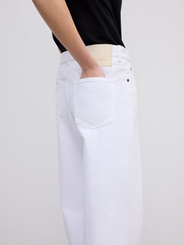 BAGGY FIT DENIM: WHITE