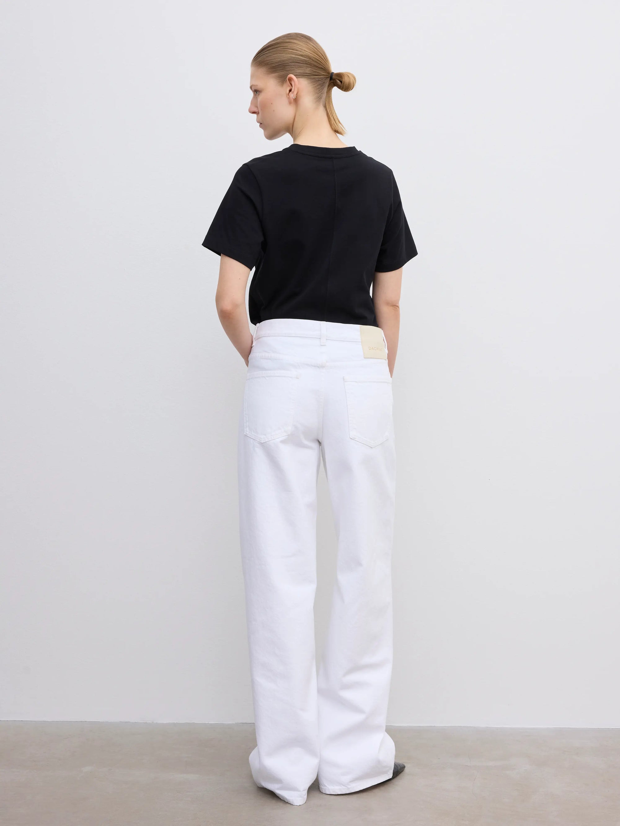 BAGGY FIT DENIM: WHITE