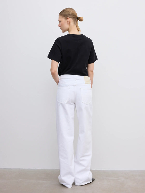 BAGGY FIT DENIM: WHITE