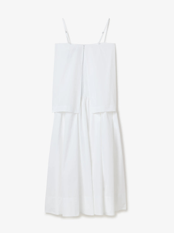 Cotton Strap Dress: White