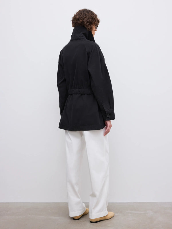 Field Cotton Jacket: Washed Black