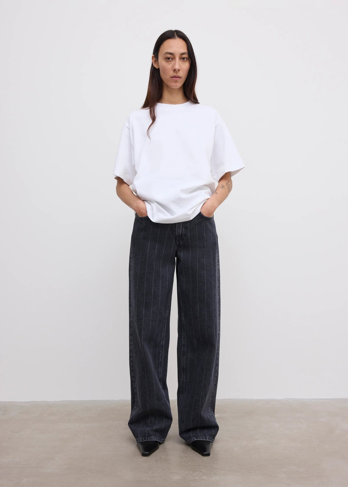 Baggy Fit Denim: Pinstripe
