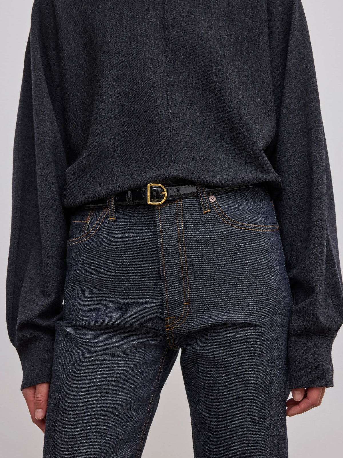 Patent D-belt: Black