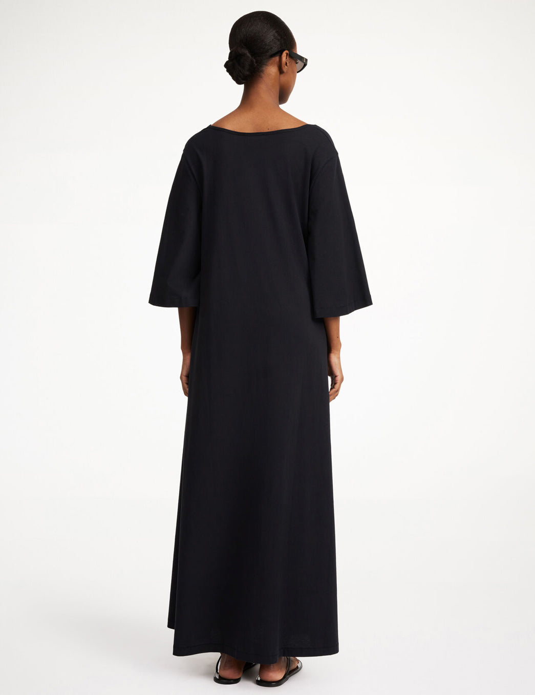 Yalia Jersey Dress: Black