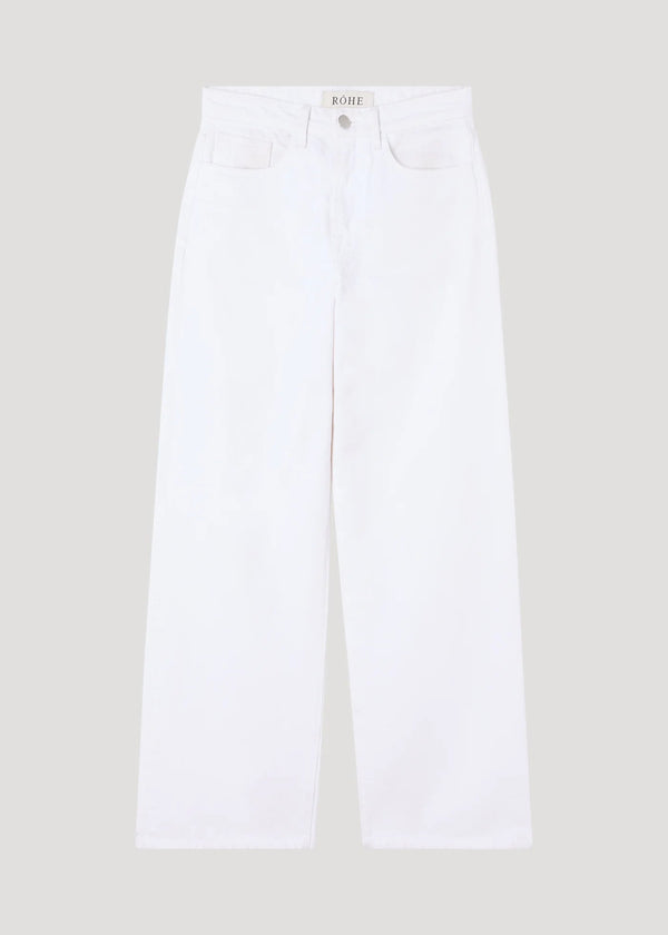 SIGNATURE BAGGY FIT DENIM: OPTIC WHITE