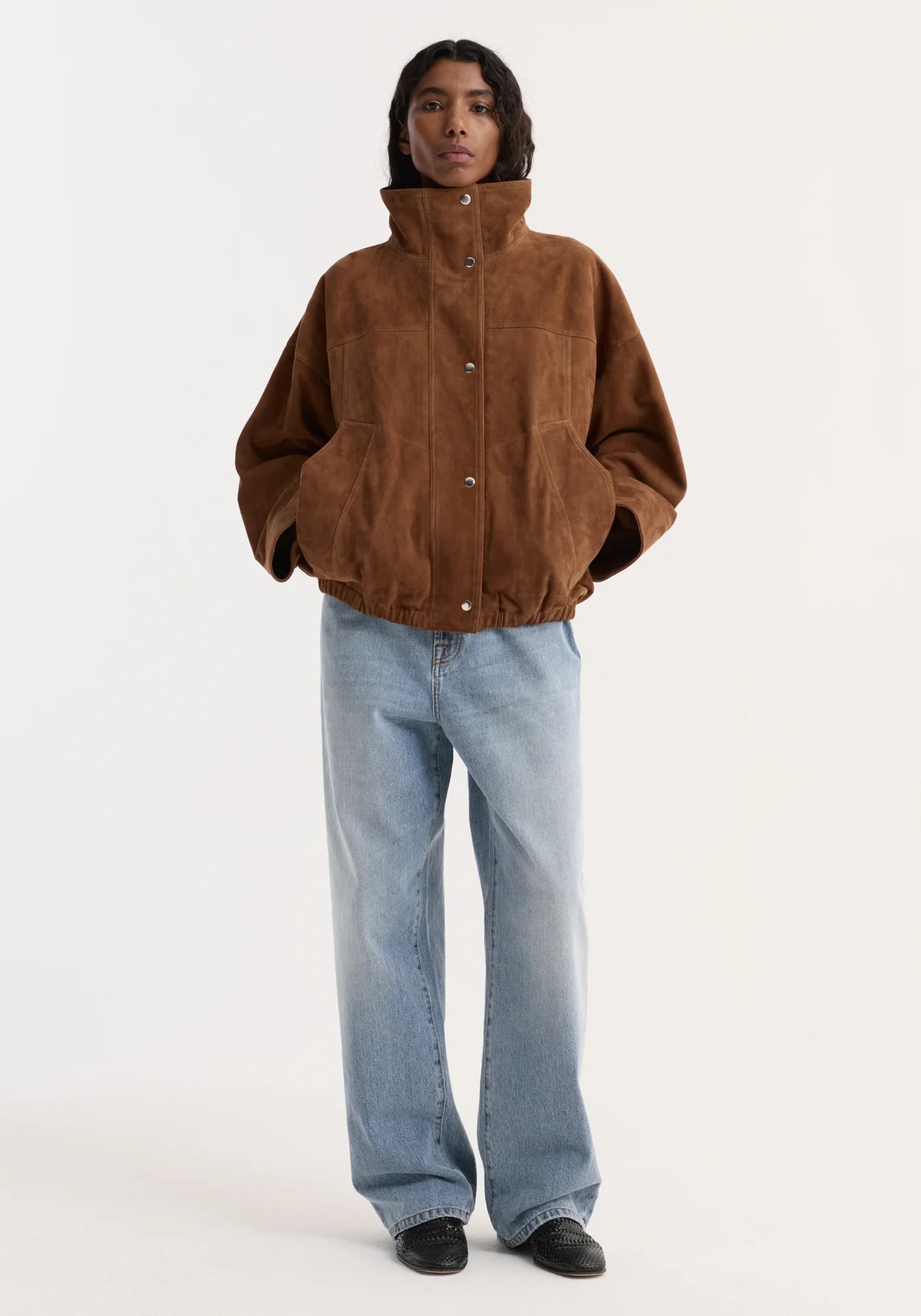 Reinvented Suede Jacket: Cognac