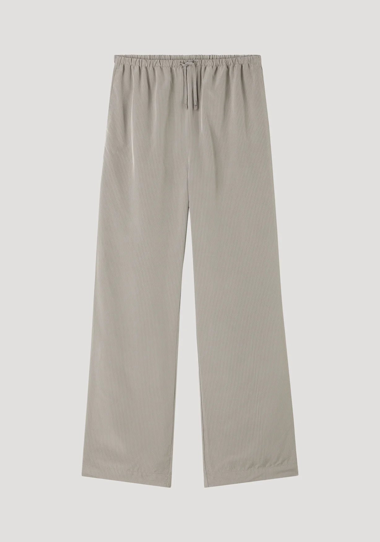 Relaxed fit trousers: Light grey stripe