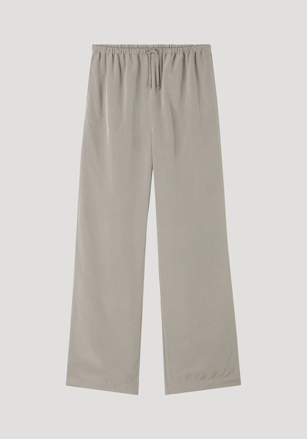 Relaxed fit trousers: Light grey stripe