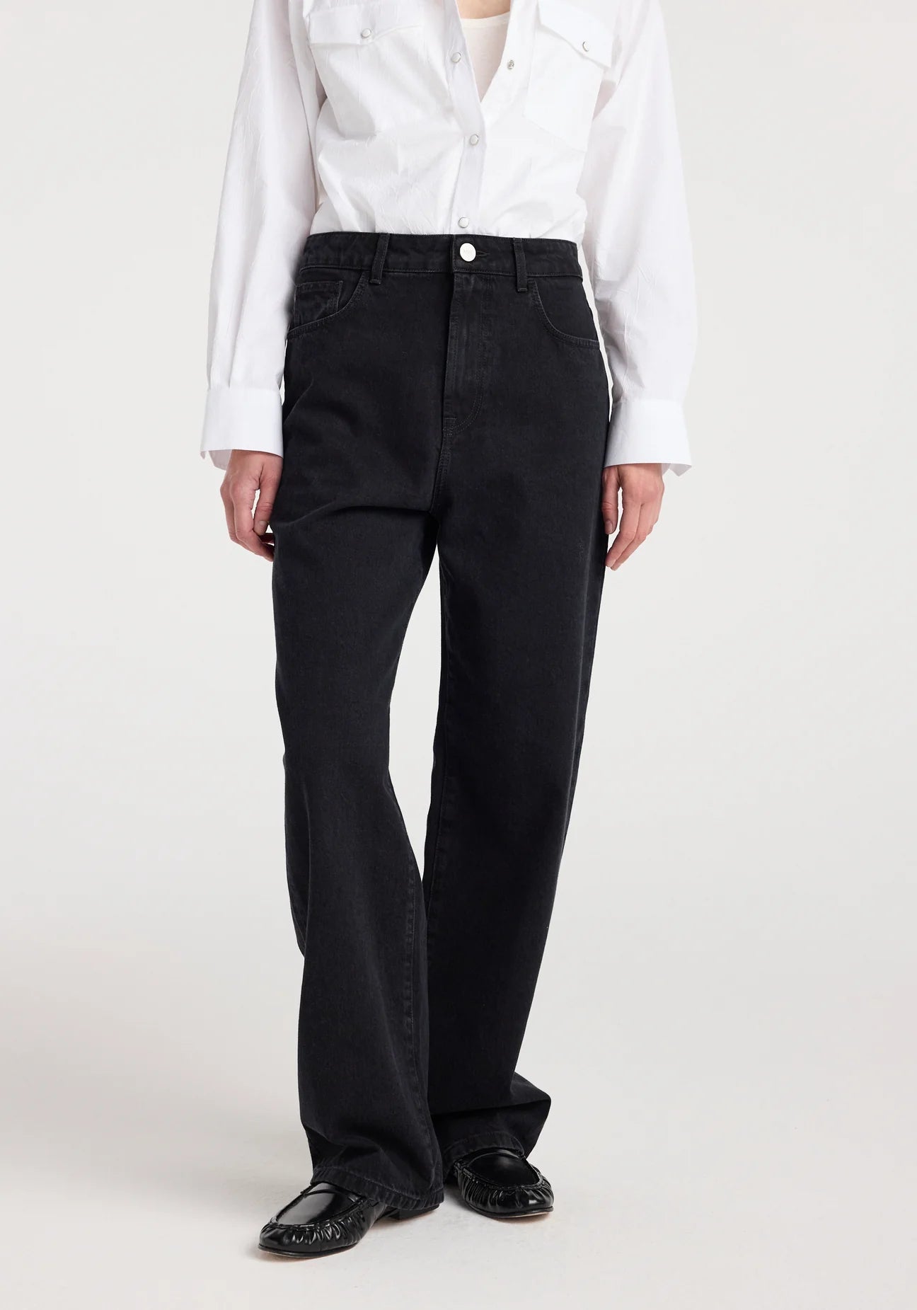 bruun signature baggy denim: black