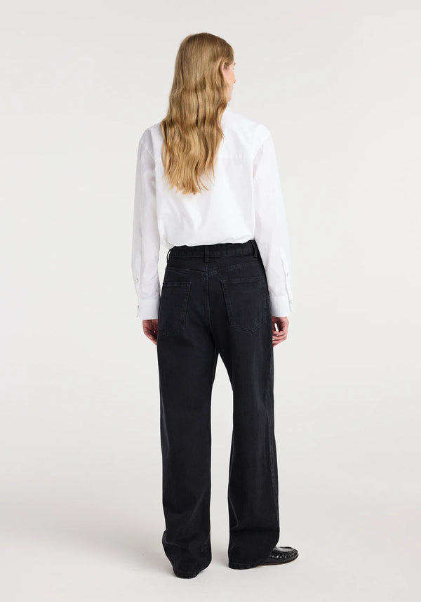 bruun signature baggy denim: black