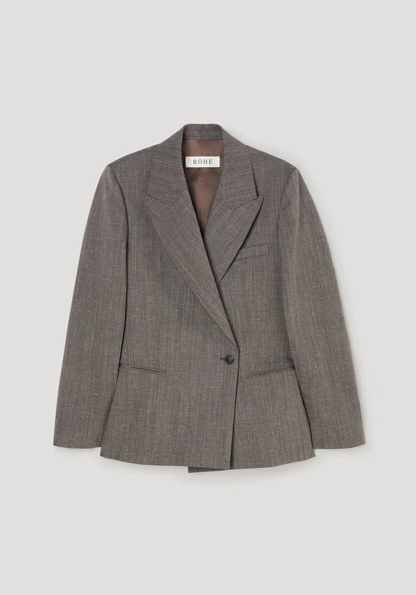 hourglass shaped blazer: earth slub