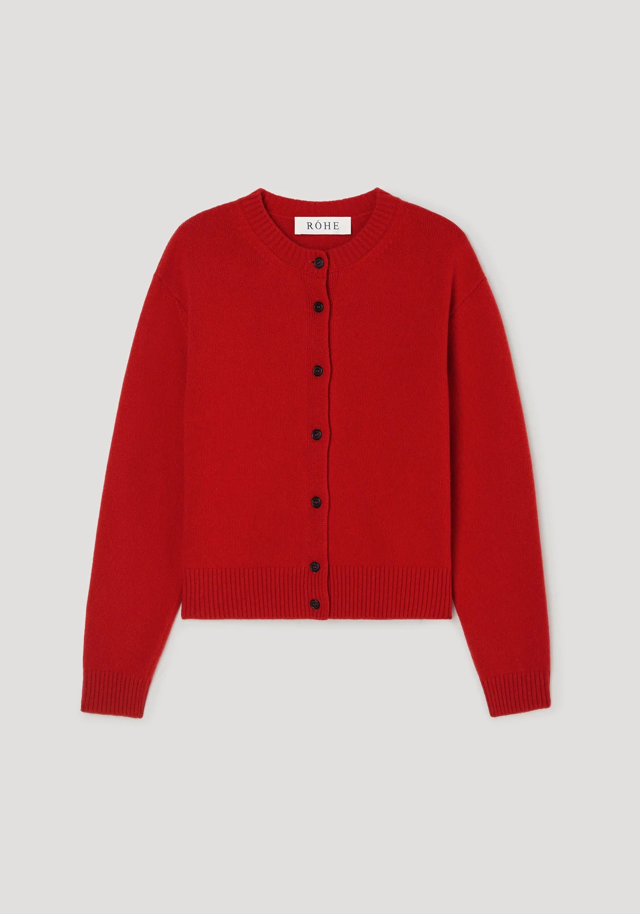 classic cardigan: red