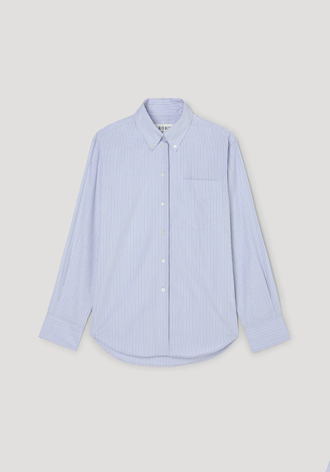 oxford striped shirt: blue stripe