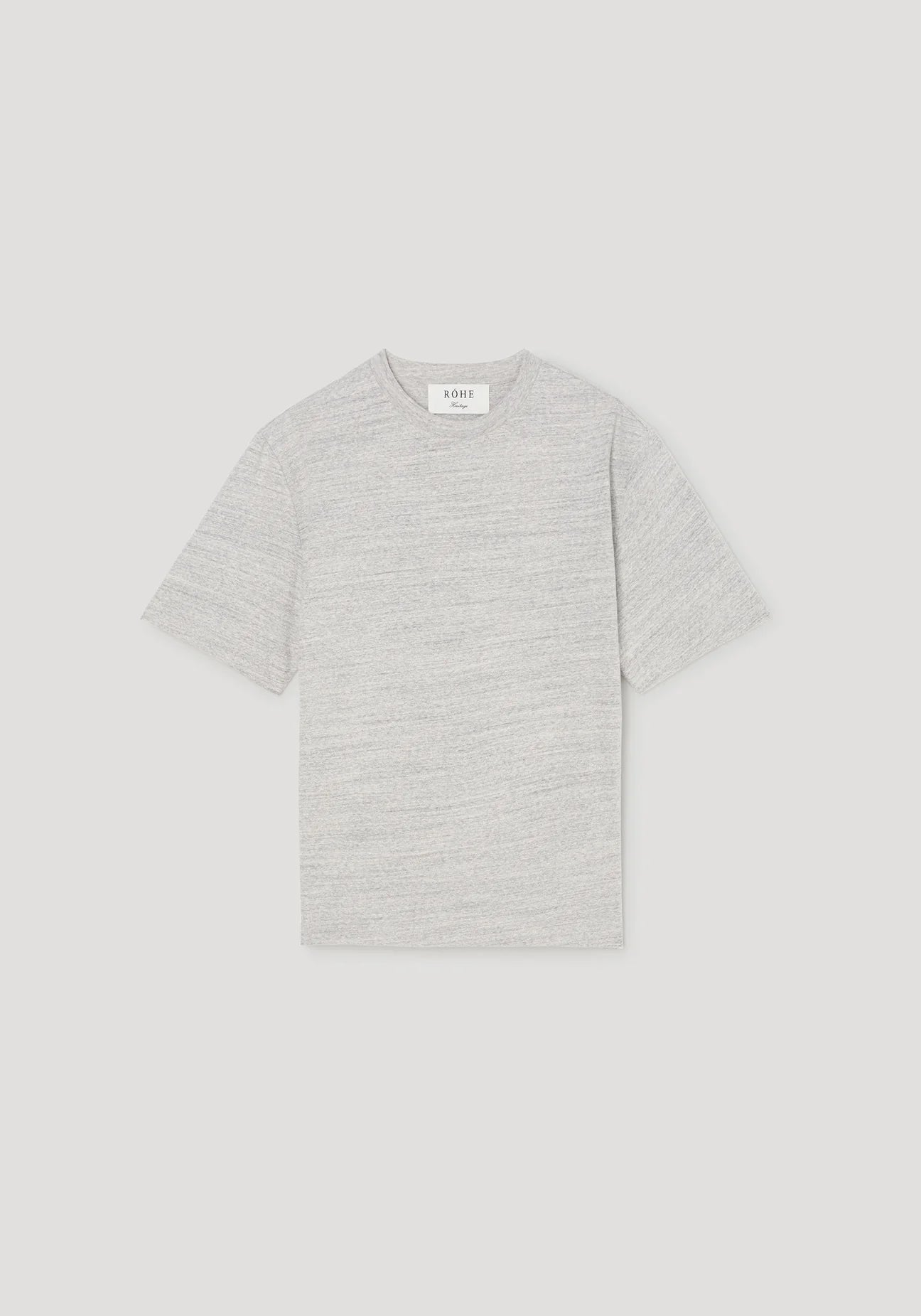 japanese mouliné jersey t-shirt: grey mouliné