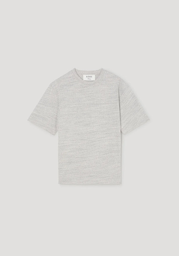 japanese mouliné jersey t-shirt: grey mouliné