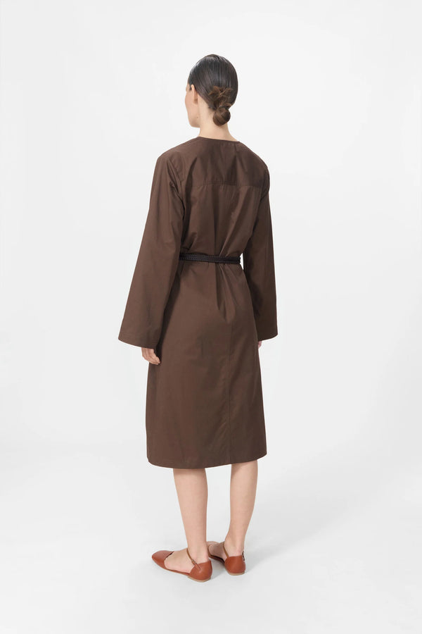 AGNES DRESS: CHESTNUT