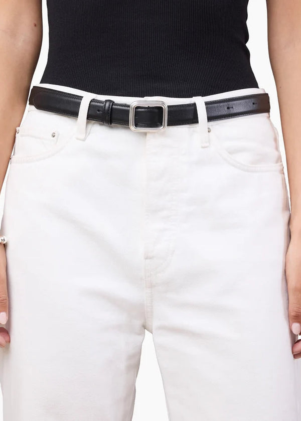 The Georgia Wide Belt: Solid Black