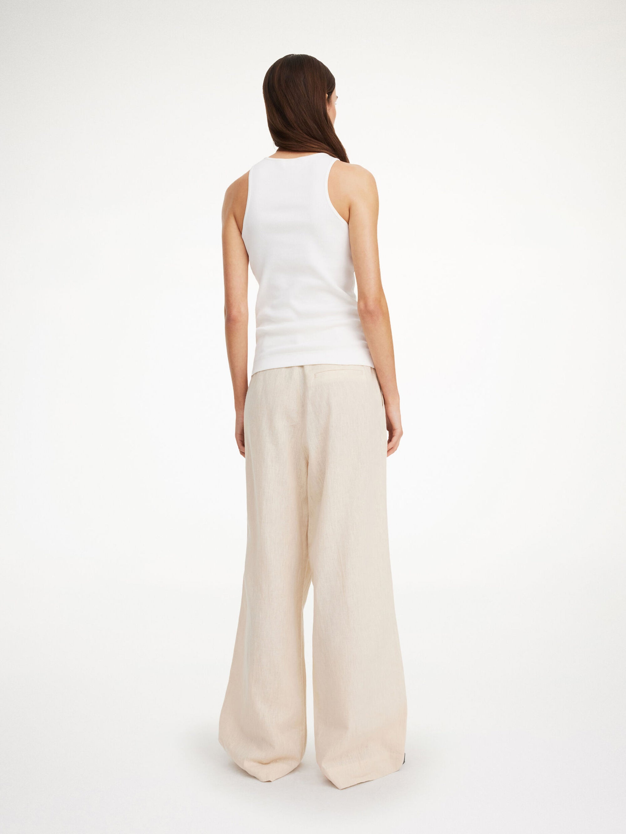 CYMBARIA HIGH-WAISTED TROUSER: LINEN