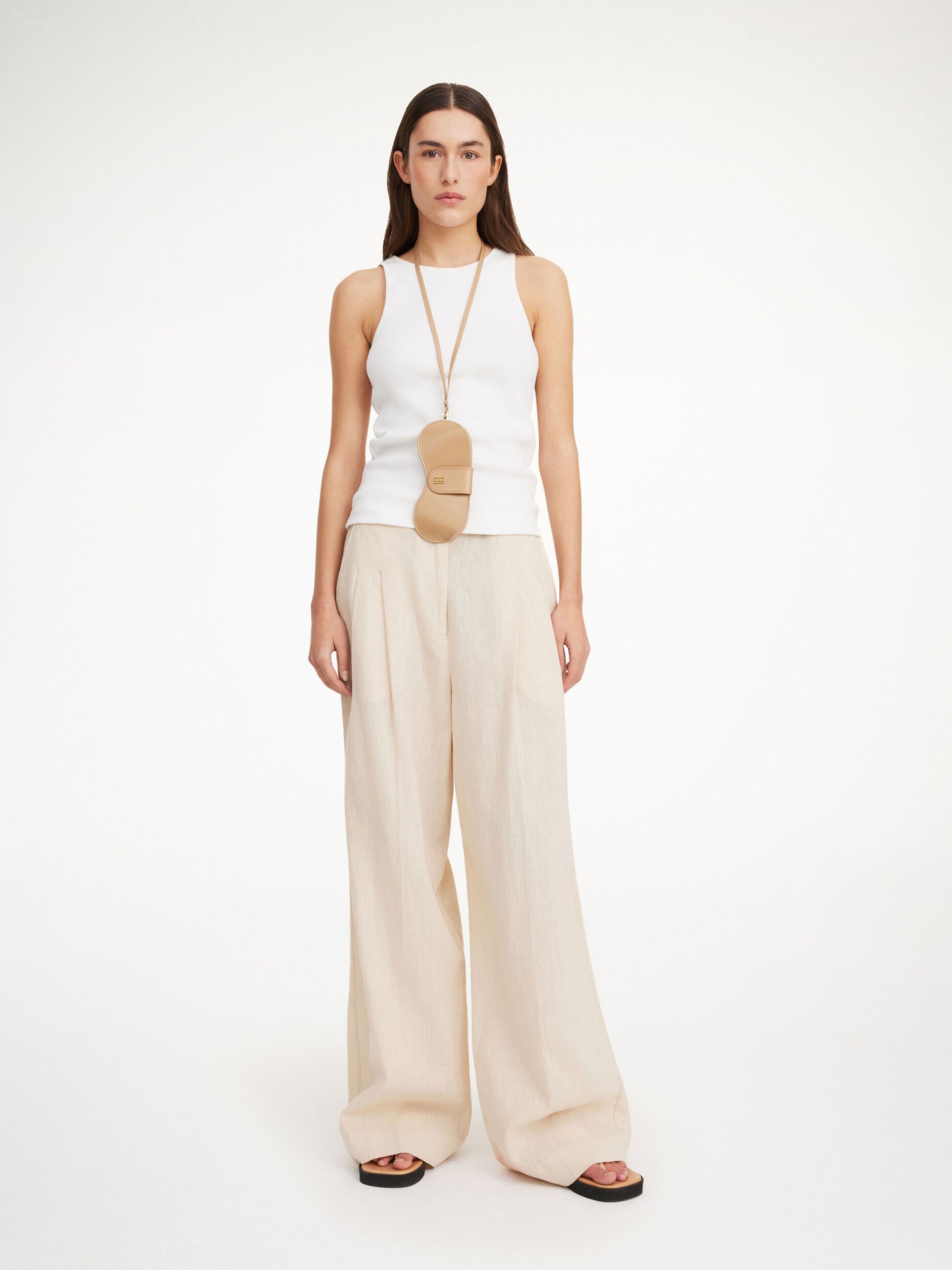 CYMBARIA HIGH-WAISTED TROUSER: LINEN