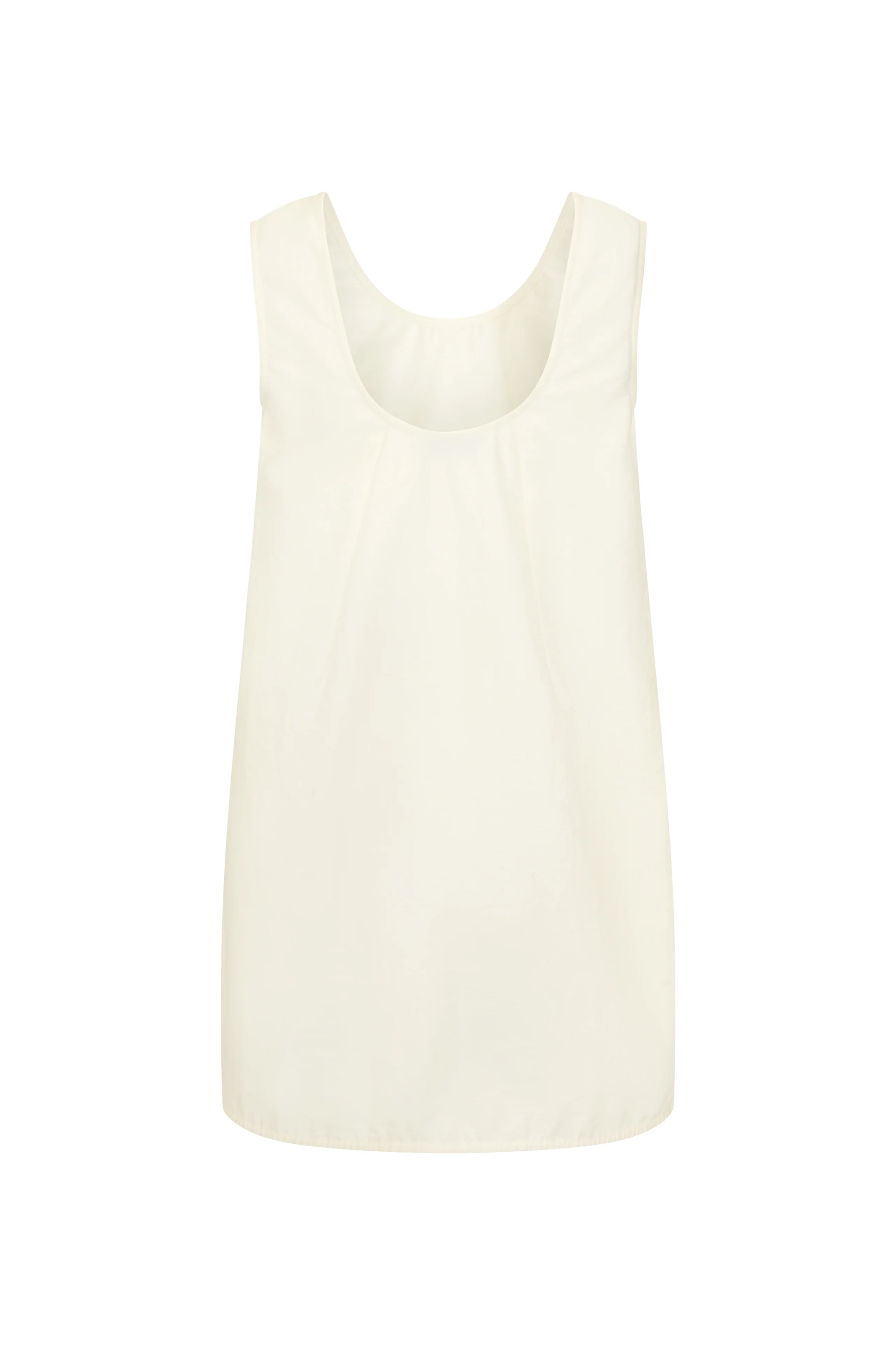 Gigi Mini Dress Textured Cotton: Cream