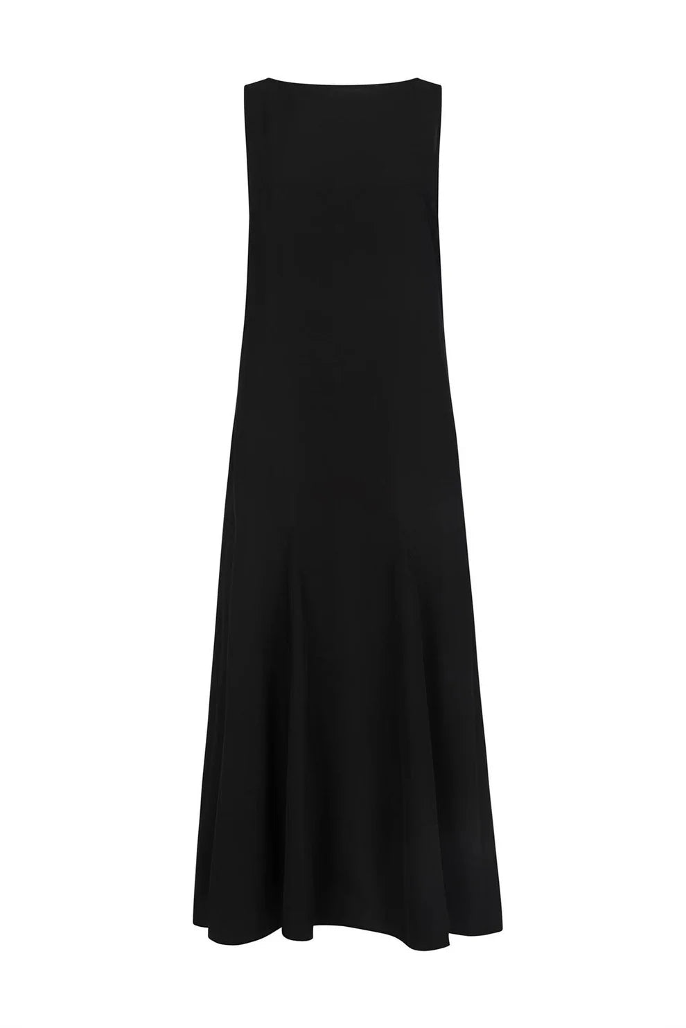 Godet Dress: Black