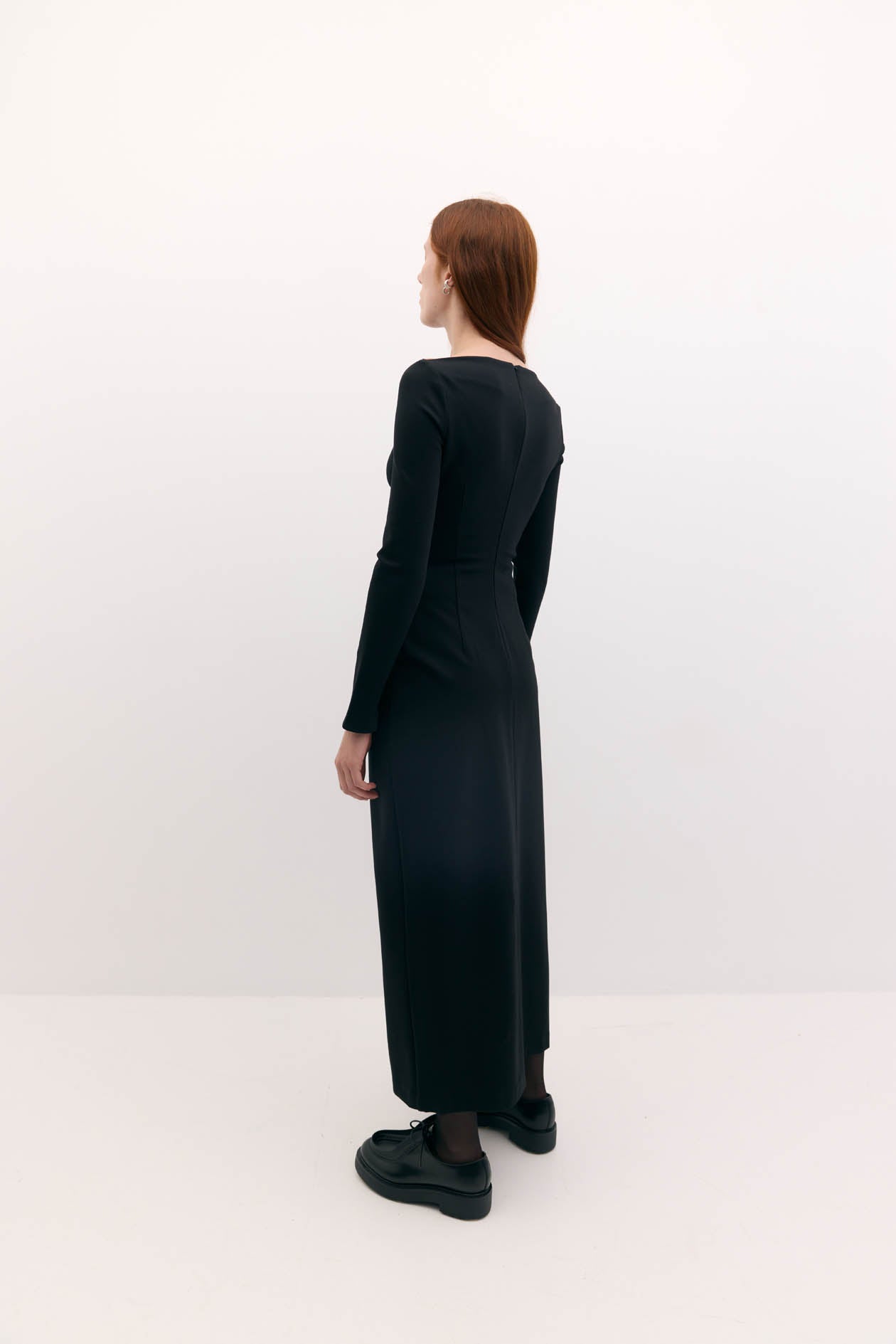 Long Sleeve Bea Dress: Black