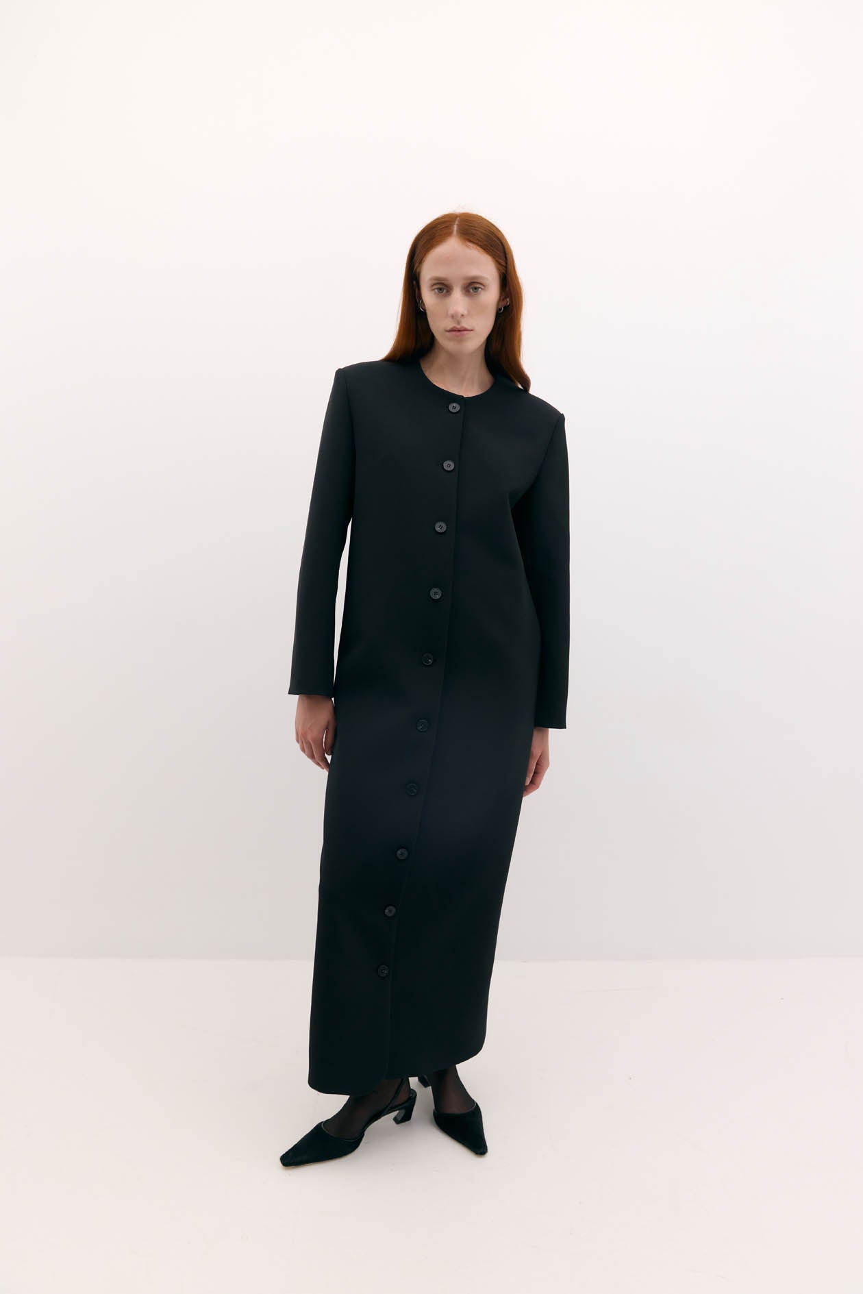 Tilmens Dress Coat: Black