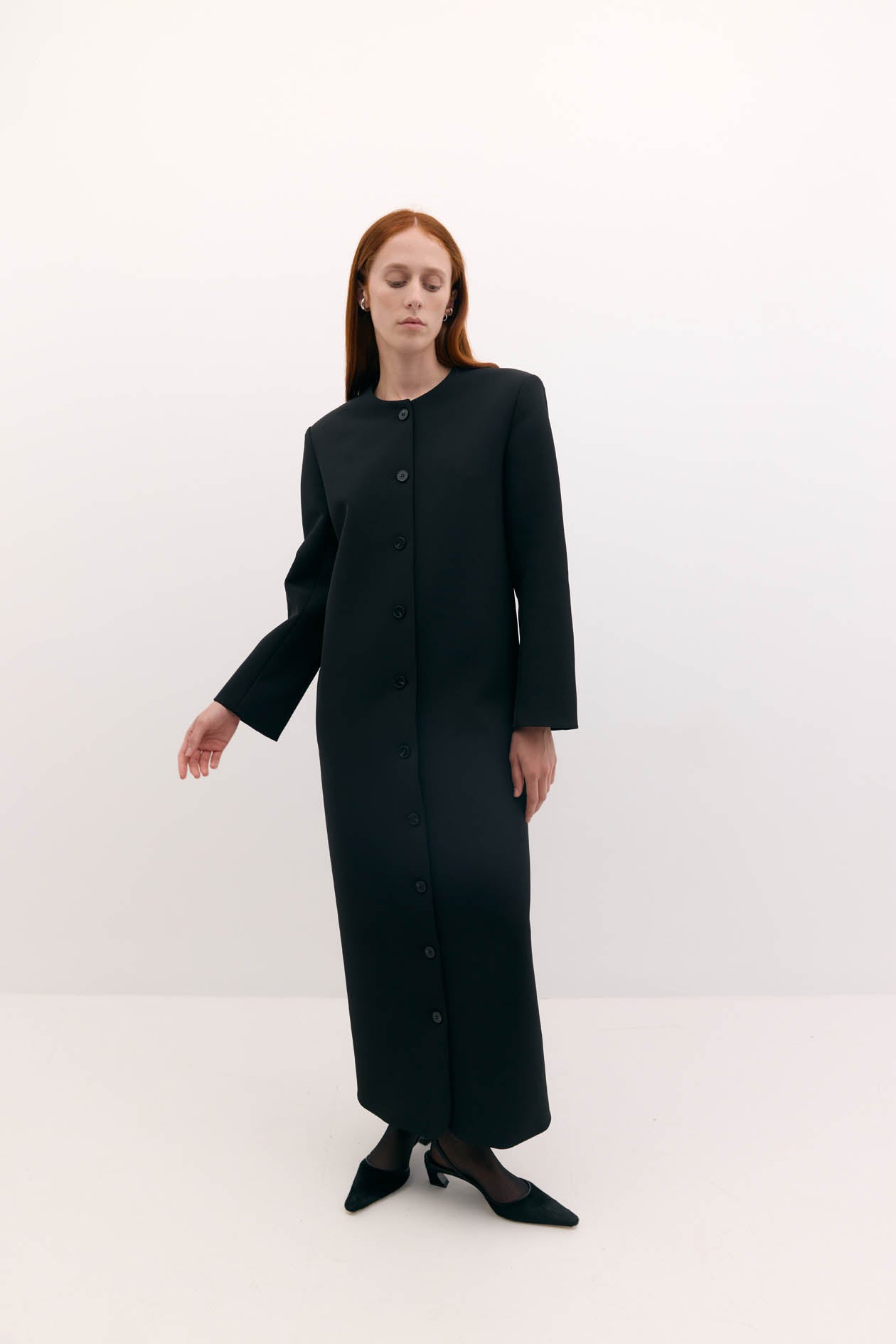 Tilmens Dress Coat: Black