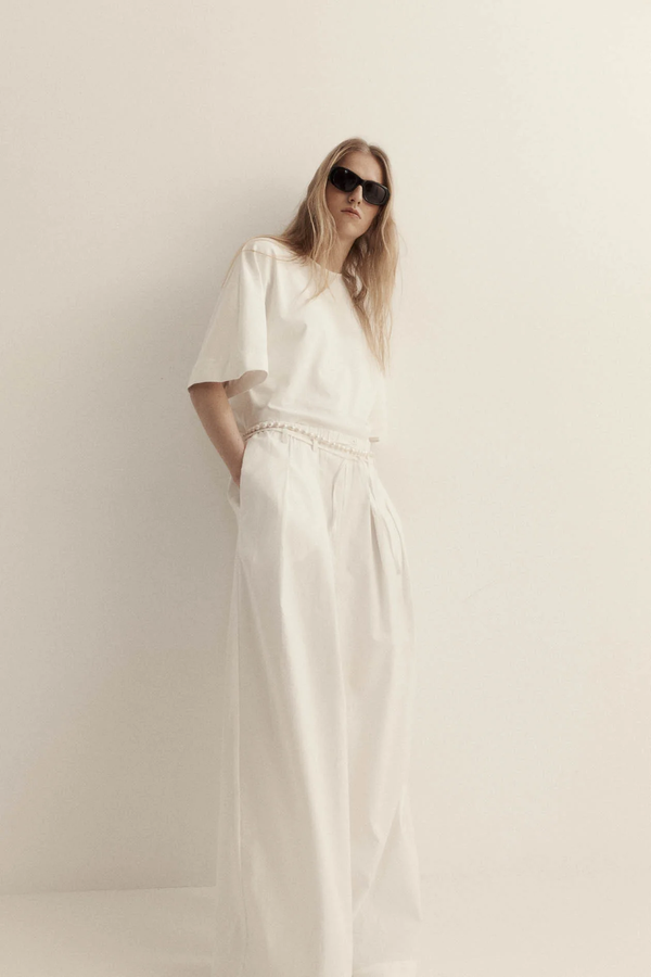 Gio Trouser Cotton: White