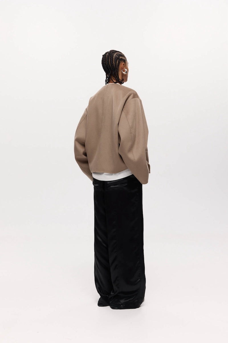 ANGELO JACKET: TAUPE