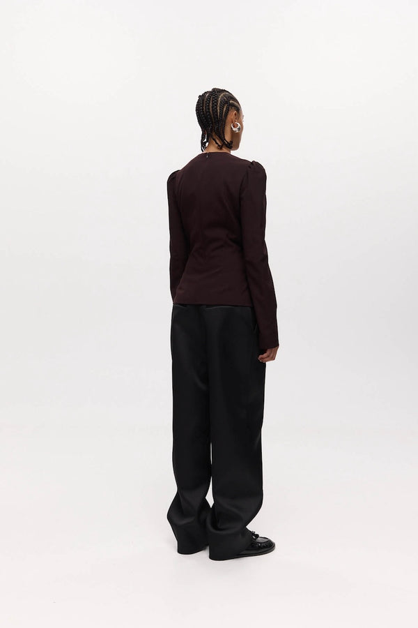 HELENA TOP: PLUM