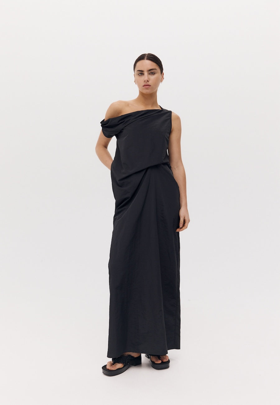 Amory Dress: Black Nylon