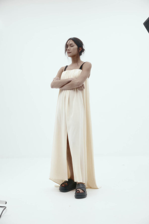 Bogart Dress: Vanilla Silk
