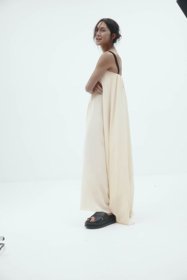 Bogart Dress: Vanilla Silk