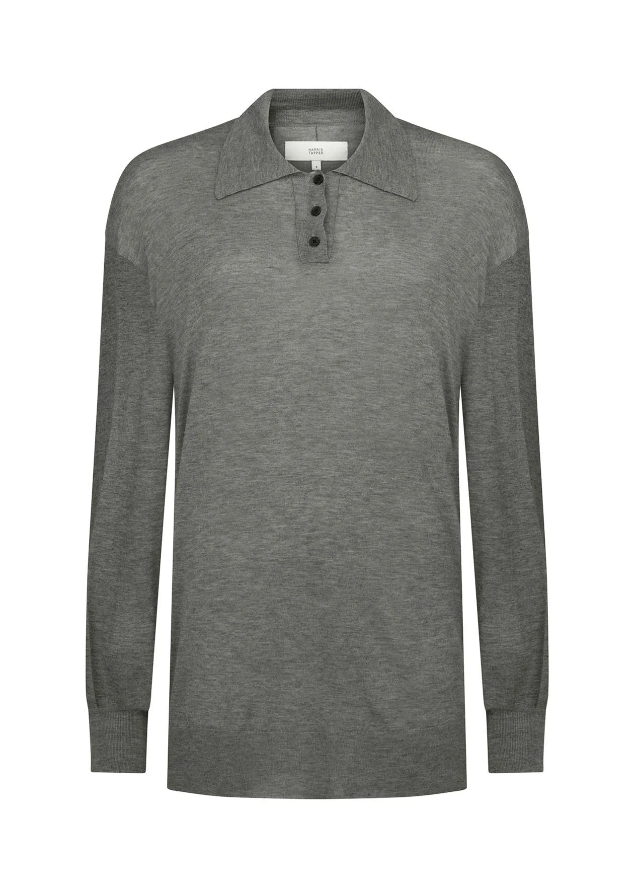 ORWELL KNIT POLO: GREY