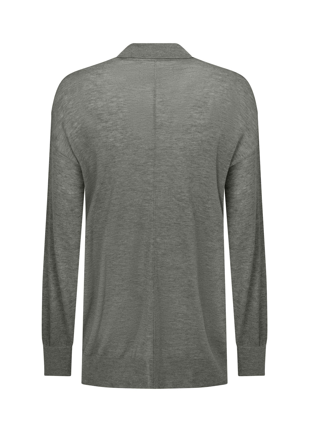 ORWELL KNIT POLO: GREY