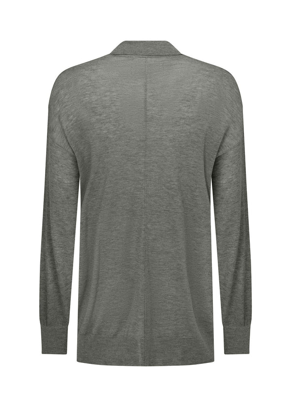 ORWELL KNIT POLO: GREY