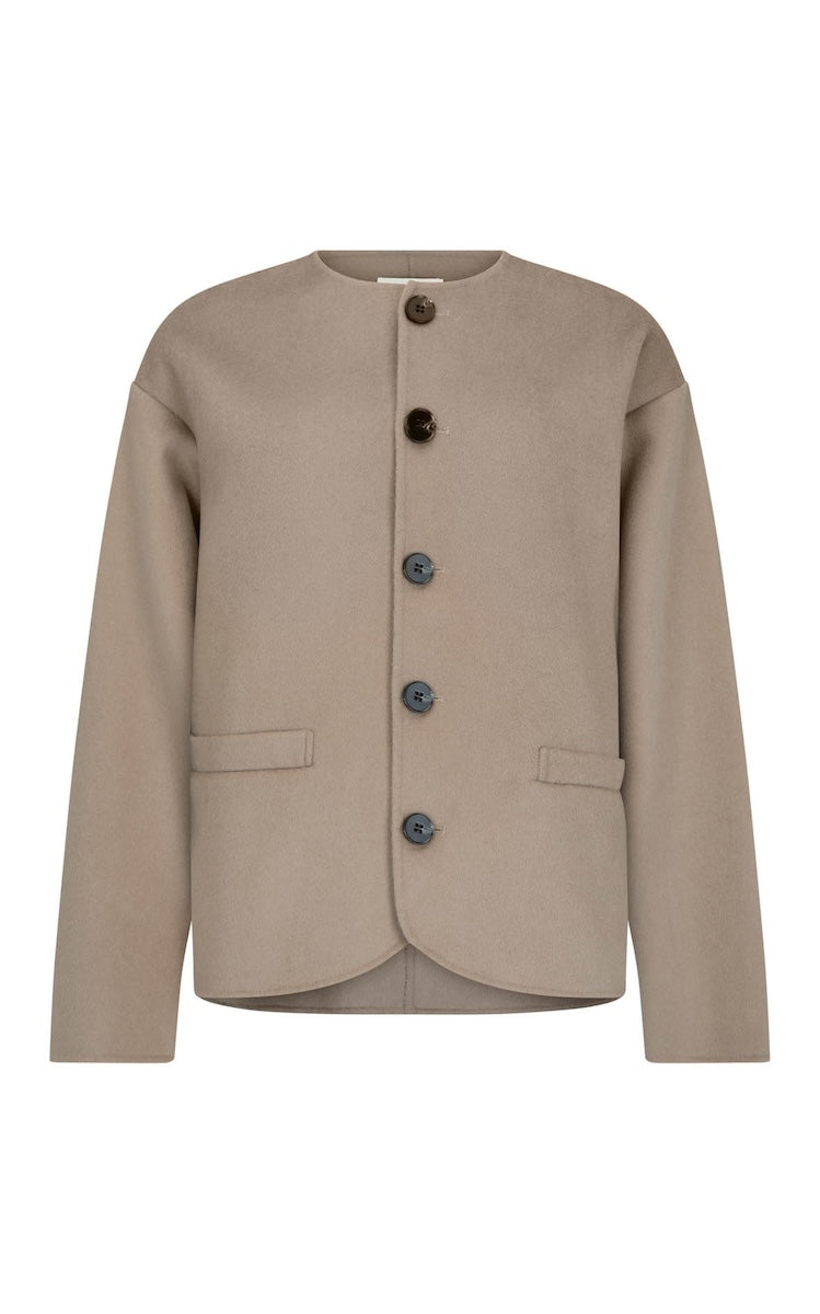 ANGELO JACKET: TAUPE