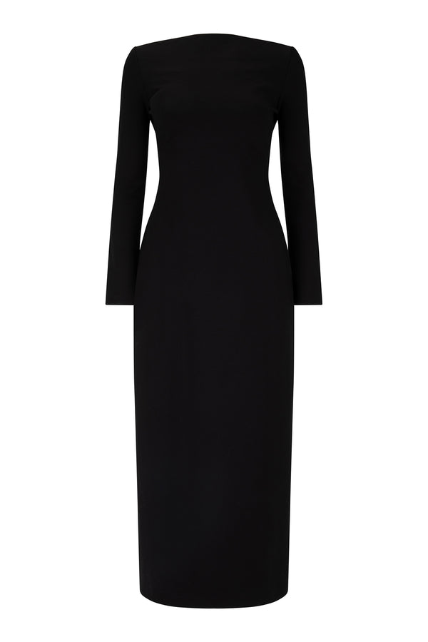 Long Sleeve Bea Dress: Black