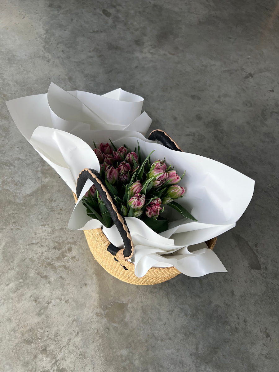 Basket with Florals | Adelaide Only