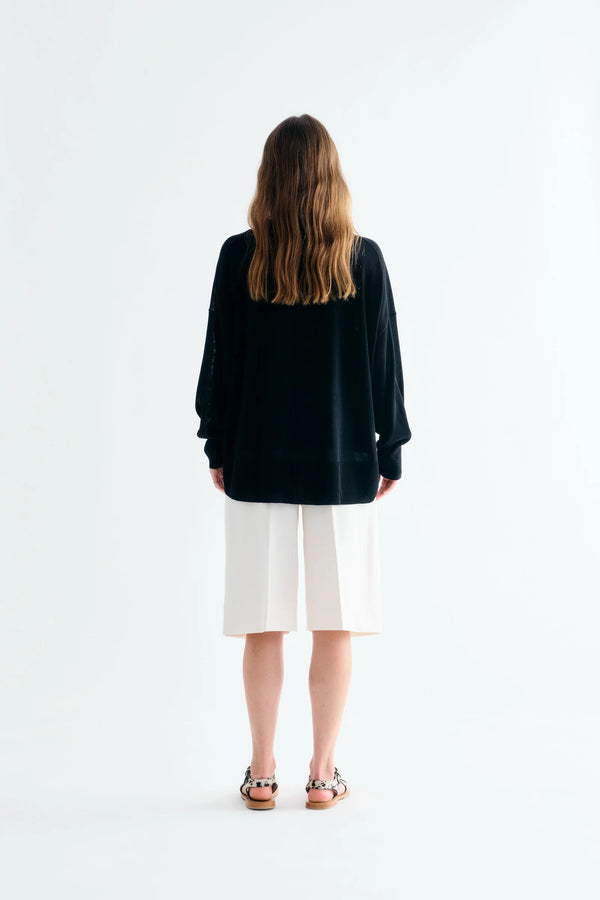 Iris Cardigan: Black