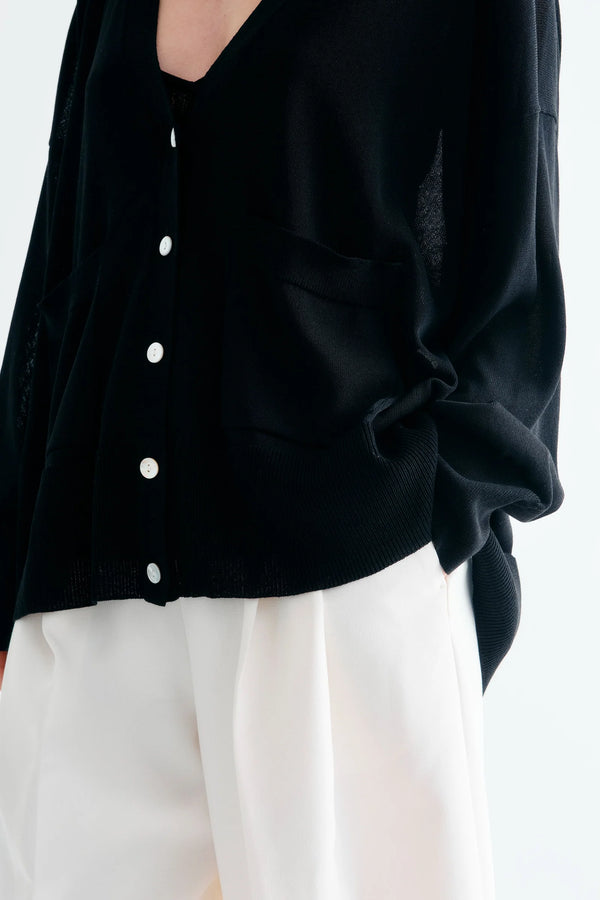 Iris Cardigan: Black