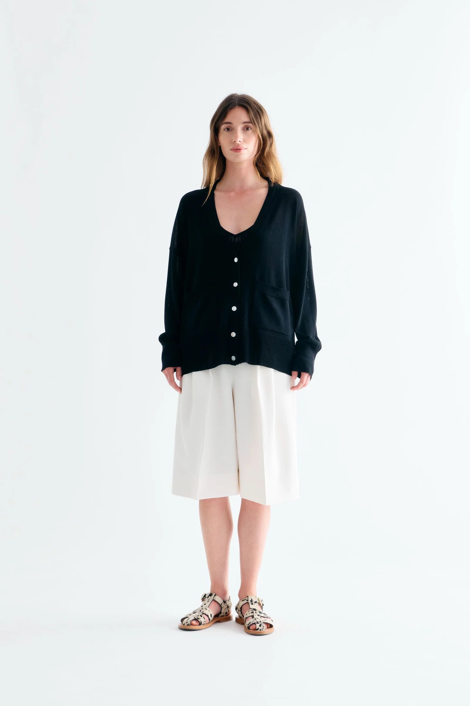 Iris Cardigan: Black