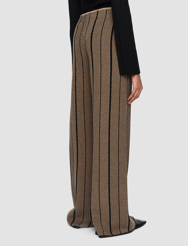 Chevron Jacquard Knitted Trouser