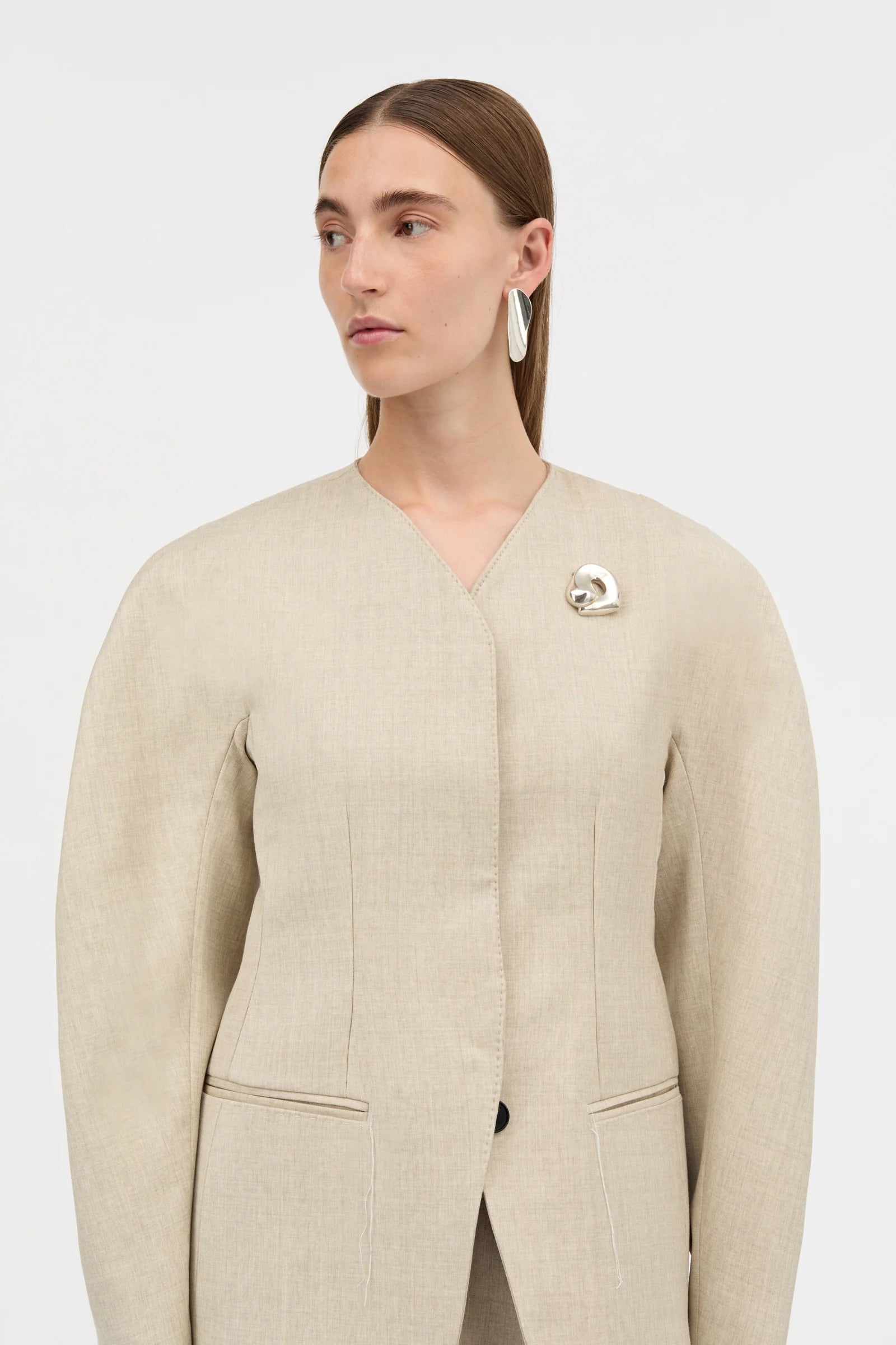 Joko Soft Wool Jacket: Sand