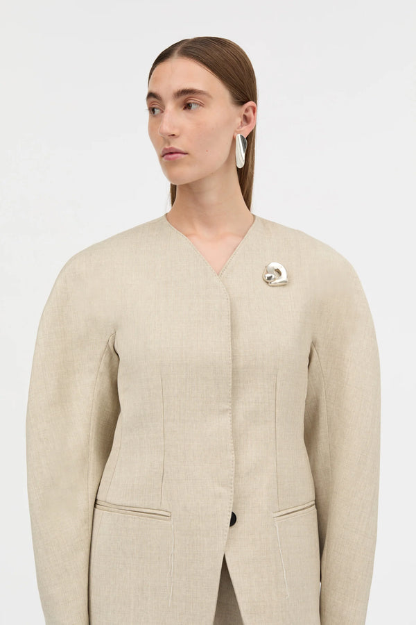 Joko Soft Wool Jacket: Sand