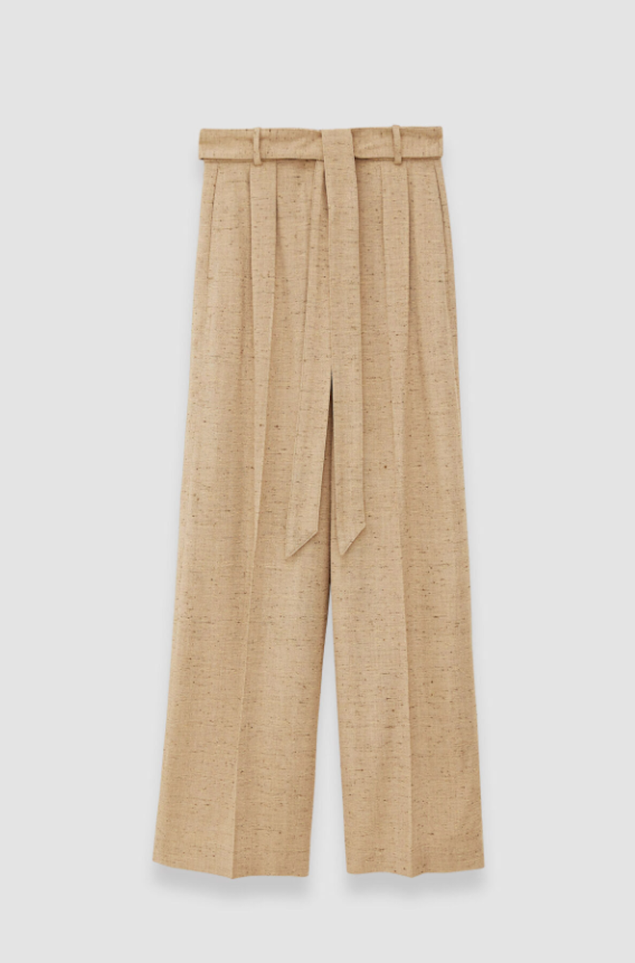 ATLAS SPECKLED SILK LINEN TROUSER: SESAME