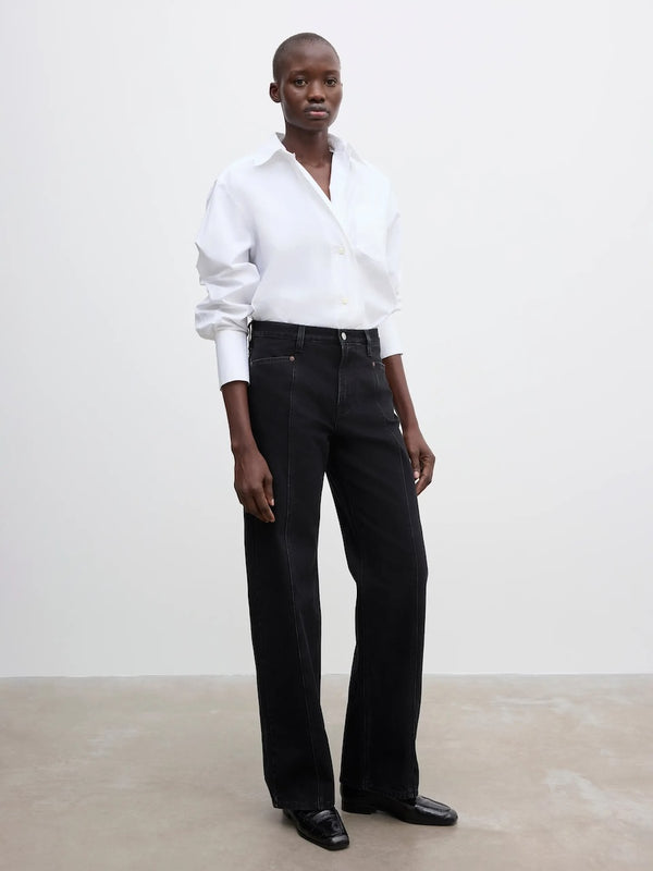 LOOSE FIT DENIM: WASHED BLACK