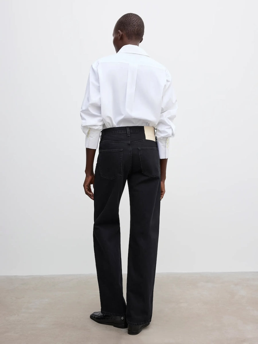 LOOSE FIT DENIM: WASHED BLACK